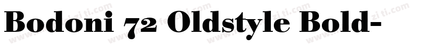 Bodoni 72 Oldstyle Bold字体转换